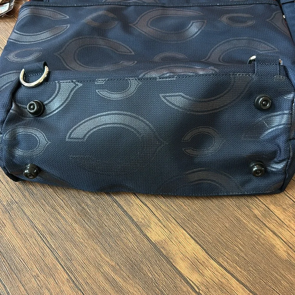Chicago Bears NFL Diaper Bag Messenger Bag NWT Navy Orange